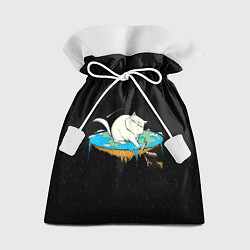 Мешок для подарков Flat earth Cat, цвет: 3D-принт