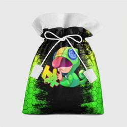 Мешок для подарков Бравл Старс Леон, цвет: 3D-принт