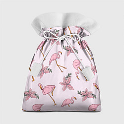 Подарочный мешок Розовый фламинго