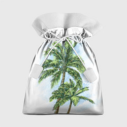 Мешок для подарков Пальмы над головой, цвет: 3D-принт