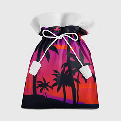 Мешок для подарков Тропический пляж, цвет: 3D-принт