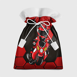 Мешок для подарков Байкер Мотоциклист, цвет: 3D-принт