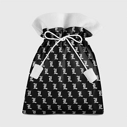 Мешок для подарков Эл паттерн черный, цвет: 3D-принт