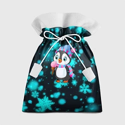 Подарочный мешок Новогодний пингвин