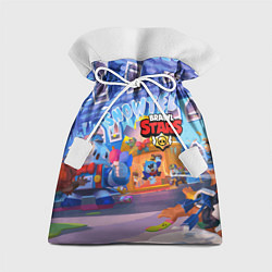 Мешок для подарков Brawl Stars Снежный Отель, цвет: 3D-принт