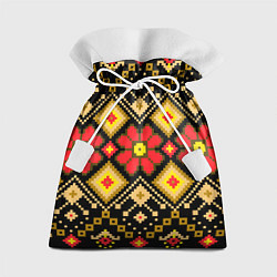 Мешок для подарков Русский узор, цвет: 3D-принт