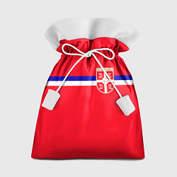 Мешок для подарков Сборная Сербии, цвет: 3D-принт