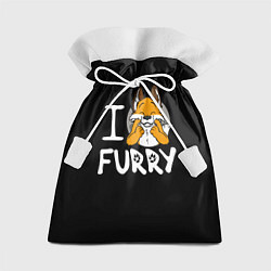 Подарочный мешок I love furry