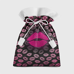 Мешок для подарков Малиновые губы, цвет: 3D-принт