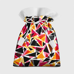 Мешок для подарков Разноцветные треугольники, цвет: 3D-принт