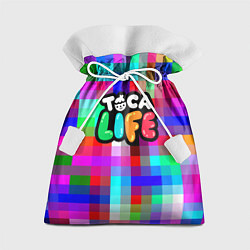 Мешок для подарков Toca Life: Pixels, цвет: 3D-принт