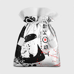 Мешок для подарков GHOST OF TSUSHIMA ПРИЗРАК ЦУСИМЫ БЕЛЫЙ, цвет: 3D-принт