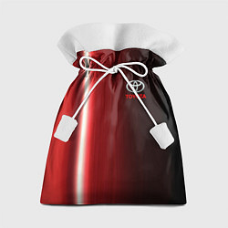 Мешок для подарков Toyota В полоску, цвет: 3D-принт