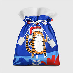 Мешок для подарков Тигр - символ 2022 года, цвет: 3D-принт