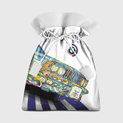 Мешок для подарков Бэха в стиле поп-арт, цвет: 3D-принт