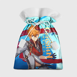 Мешок для подарков Геншин импакт: Тарталья, цвет: 3D-принт