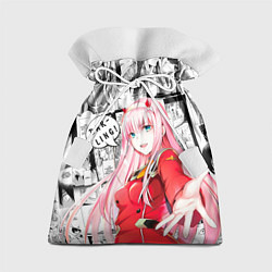 Подарочный мешок Zero Two Зеро ту на манге фрейм