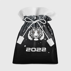 Мешок для подарков Новогодний тигр символ 2022, цвет: 3D-принт