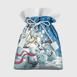 Мешок для подарков Боевые снеговики: атака, цвет: 3D-принт