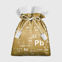 Мешок для подарков Pb - таблица Менделеева, цвет: 3D-принт
