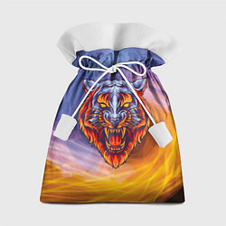 Подарочный мешок Тигр в водно-огненной стихии