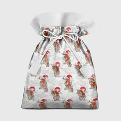 Мешок для подарков Тигр Закат Волны, цвет: 3D-принт