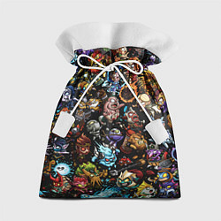 Мешок для подарков DOTA 2 ВСЕ ПЕРСОНАЖИ В ЦВЕТЕ, цвет: 3D-принт