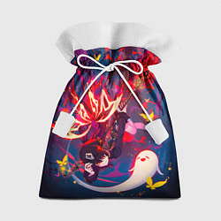 Мешок для подарков Ху тао Летит вниз с призраком Genshin impact, цвет: 3D-принт