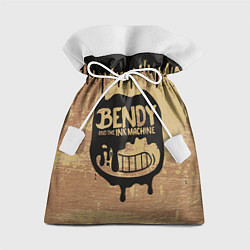 Мешок для подарков ЧЕРНЫЙ БЕНДИ BENDY AND THE INK MACHINE, цвет: 3D-принт