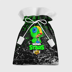 Мешок для подарков BRAWL STARS LEON GREEN, цвет: 3D-принт