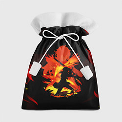 Мешок для подарков DILUC FIRE GENSHIN IMPACT НА СПИНЕ, цвет: 3D-принт