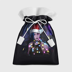 Мешок для подарков Джинкс в шапке Деда Мороза, цвет: 3D-принт