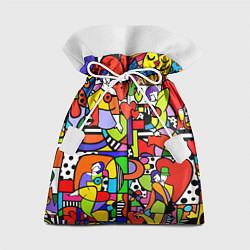 Подарочный мешок Romero Britto - love collage