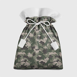 Мешок для подарков Зелено-Серый Камуфляж, цвет: 3D-принт