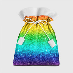 Мешок для подарков Блестки радуга, цвет: 3D-принт
