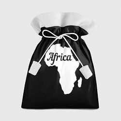 Подарочный мешок Африка на чёрном
