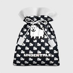 Мешок для подарков UNDERTALE DOG AND LOGO УНДЕРТАЛЕ, цвет: 3D-принт