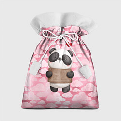 Подарочный мешок Панда с сердечком love