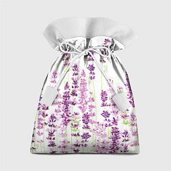 Мешок для подарков Цветы Лаванды акварелью, цвет: 3D-принт