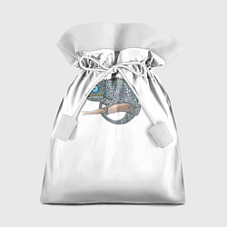 Мешок для подарков Пузырьковый хамелеон, цвет: 3D-принт