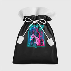 Мешок для подарков Евангелион Неоновый Токио, цвет: 3D-принт
