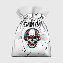 Мешок для подарков Eminem ЧЕРЕП Потертости, цвет: 3D-принт