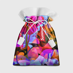 Мешок для подарков Красочный летний цветочный паттерн Summer color pa, цвет: 3D-принт
