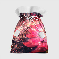 Мешок для подарков Нежные цветы и блестки, цвет: 3D-принт