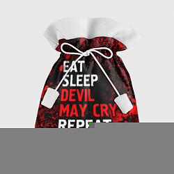 Мешок для подарков Eat Sleep Devil May Cry Repeat Арт, цвет: 3D-принт