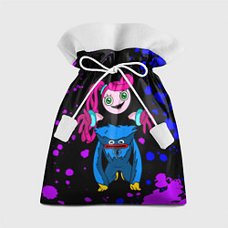 Мешок для подарков Poppy Playtime Хагги Вагги и Мама Длинные Ноги, цвет: 3D-принт