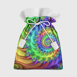 Подарочный мешок Красочная фрактальная спираль Узор Colorful fracta