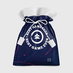 Мешок для подарков Символ Ghost of Tsushima и надпись Best Game Ever, цвет: 3D-принт