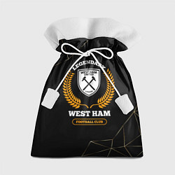 Подарочный мешок Лого West Ham и надпись Legendary Football Club на