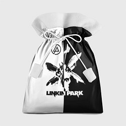 Подарочный мешок Linkin Park логотип черно-белый